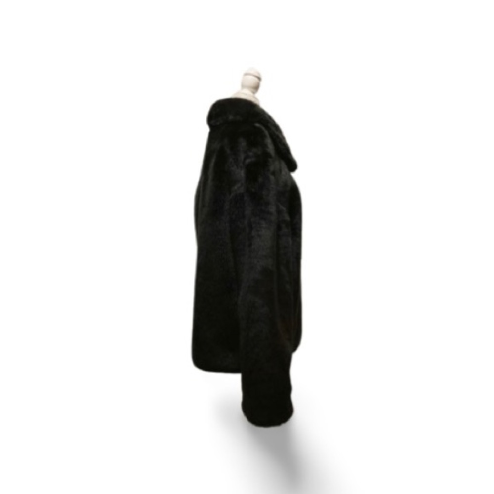 Twenty•ES Black Faux Fur Jacket - Size Large - Picture 7 of 16